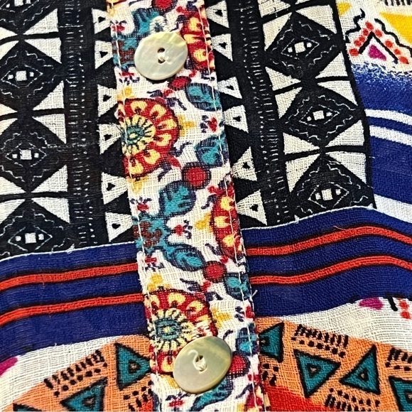 Valerie Stevens Womens Multicolor Sleeveless Lace Knit Back Boho Top, Sixe PXL. - Picture 14 of 15